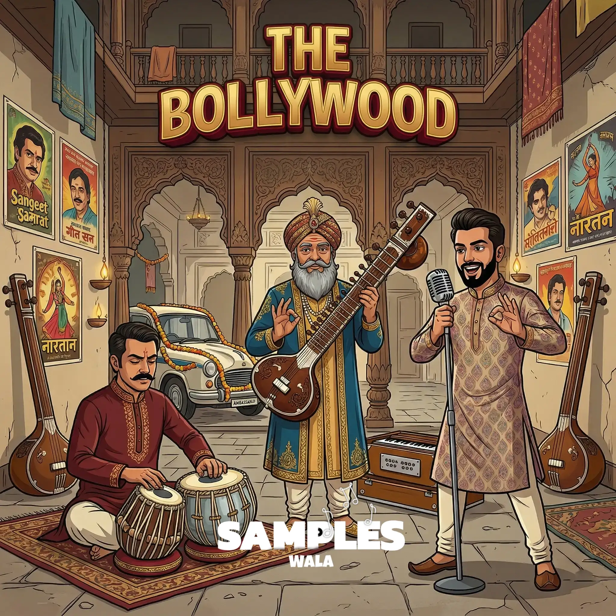 The Bollywood - Authentic Indian Sounds, Loops One Shots (Royalty Free) - Indian Sample Pack - Indian Sample Pack & Loops | SamplesWala